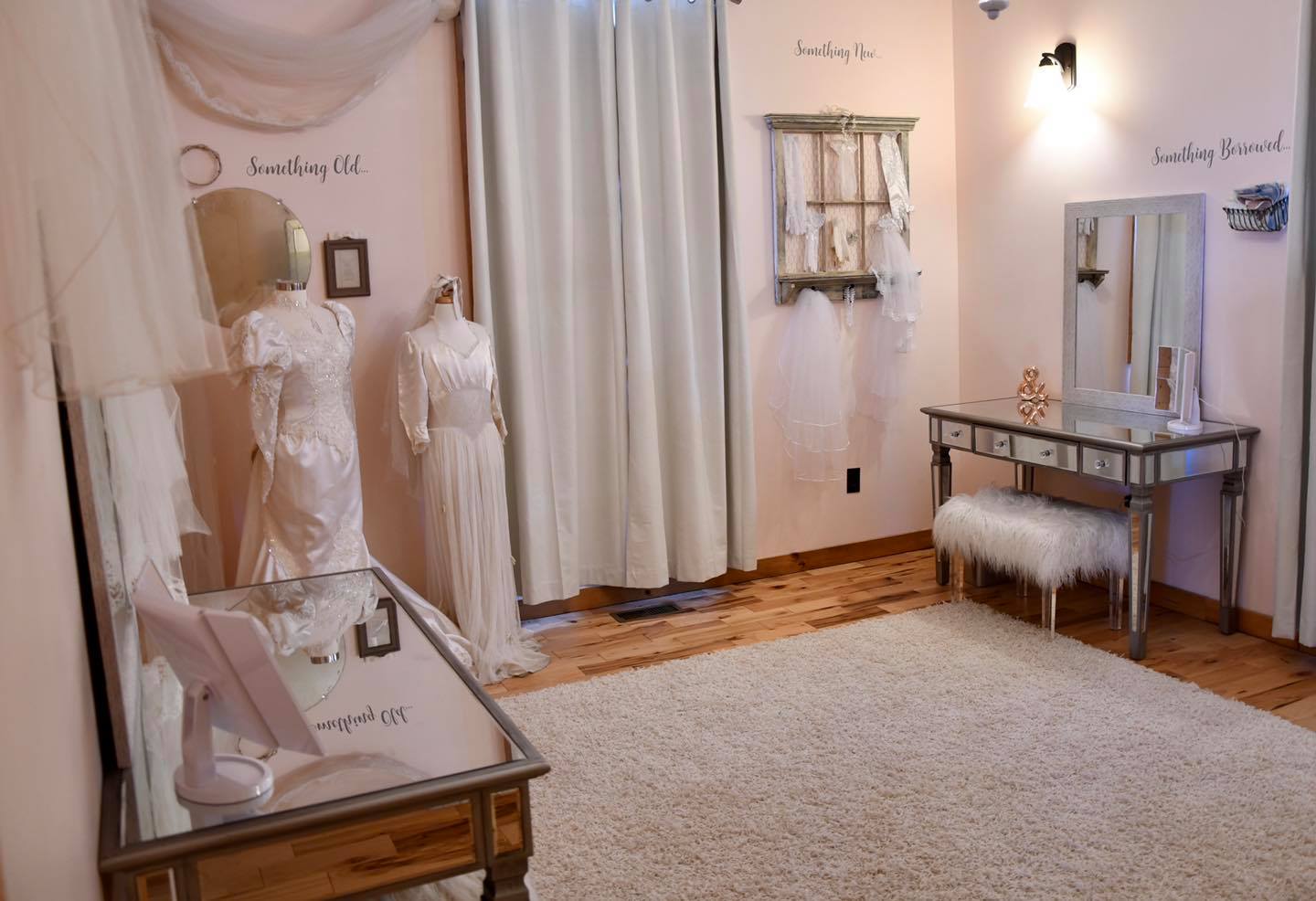 interior of bridal cottage